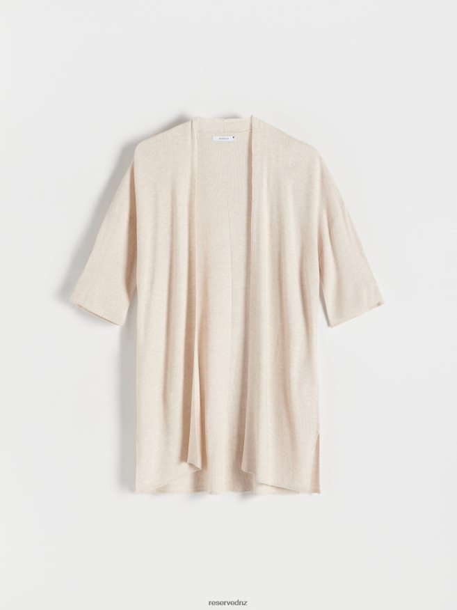 Reserved Women Viscose Blend Cardigan P6H08T919 Apparel Beige
