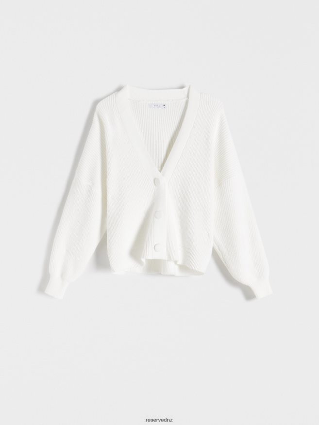 Reserved Women Viscose Blend Cardigan P6H08T927 Apparel Cream