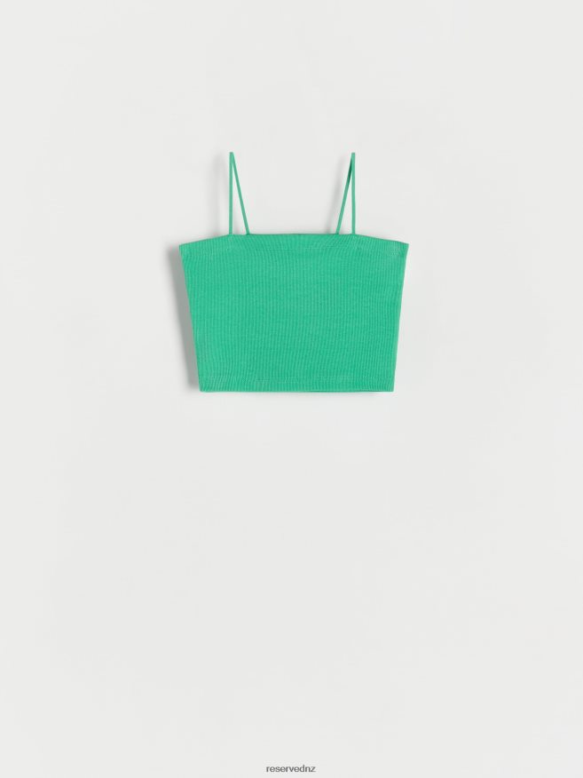 Reserved Women Cami Crop Top P6H08T517 Apparel Green