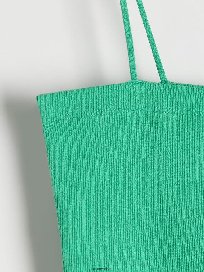 Reserved Women Cami Crop Top P6H08T517 Apparel Green