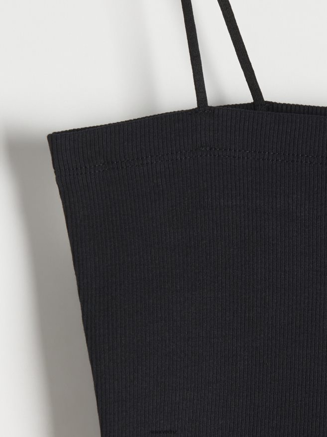 Reserved Women Cami Crop Top P6H08T528 Apparel Black