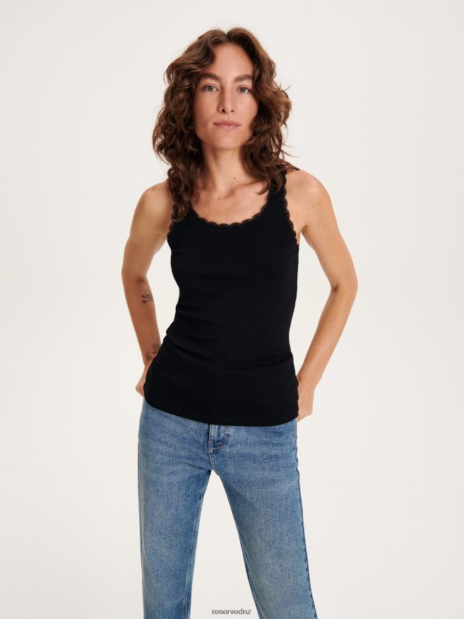 Reserved Women Cami Top P6H08T381 Apparel Black