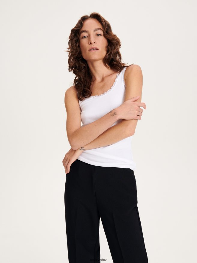 Reserved Women Cami Top P6H08T412 Apparel White