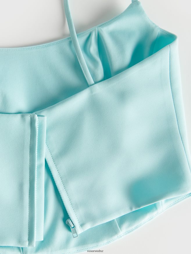 Reserved Women Corset Top P6H08T339 Apparel Aqua