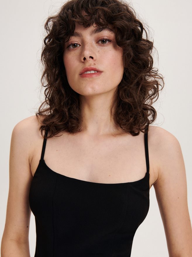 Reserved Women Corset Top P6H08T362 Apparel Black