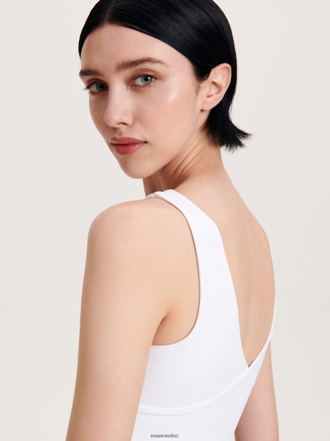 Reserved Women Crop Top P6H08T509 Apparel Cream