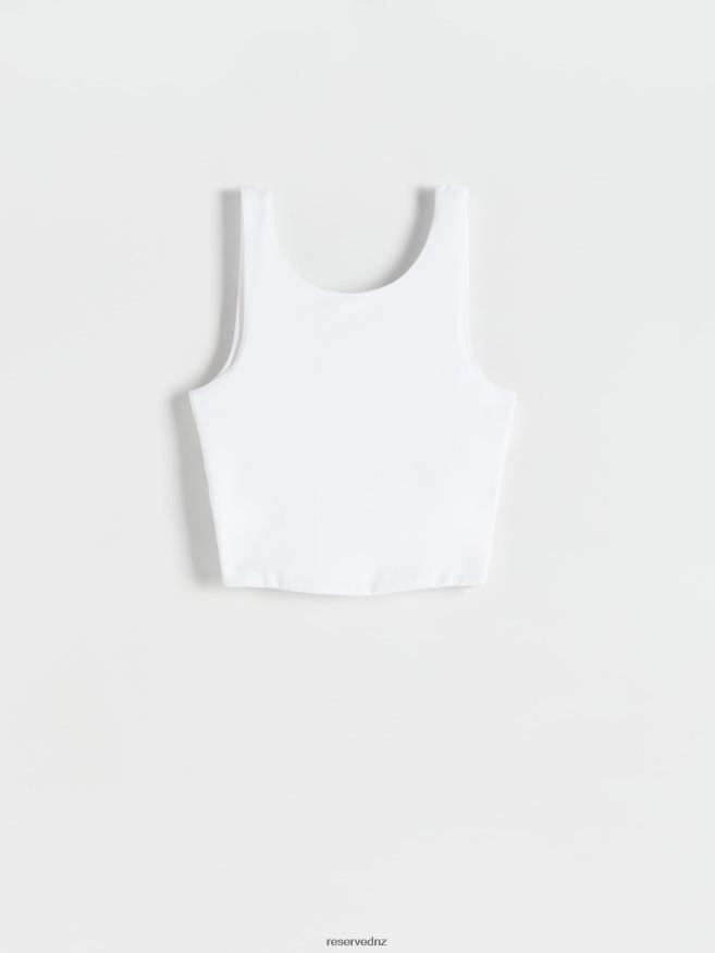 Reserved Women Crop Top P6H08T509 Apparel Cream