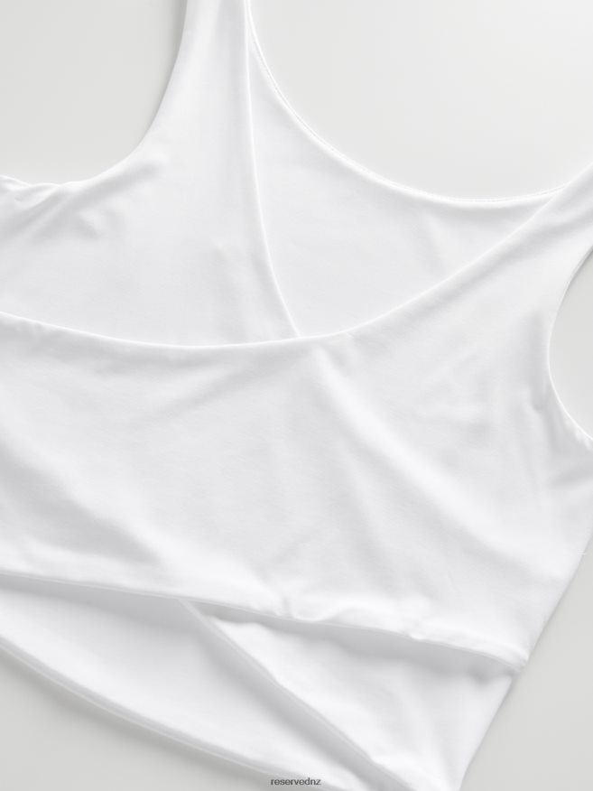 Reserved Women Crop Top P6H08T509 Apparel Cream