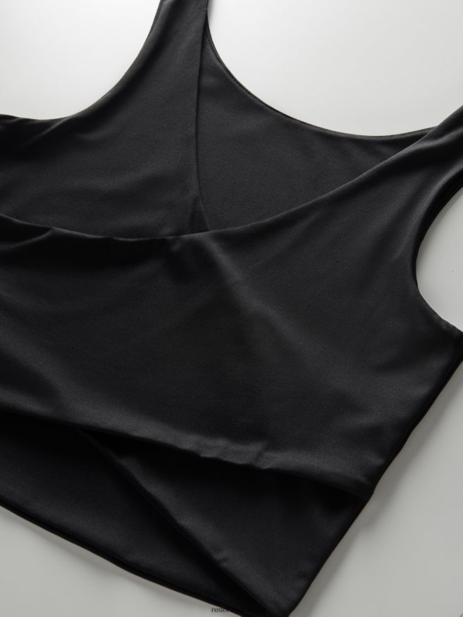 Reserved Women Crop Top P6H08T510 Apparel Black