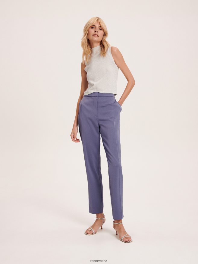 Reserved Women Glittering Jersey Top P6H08T520 Apparel Light Grey