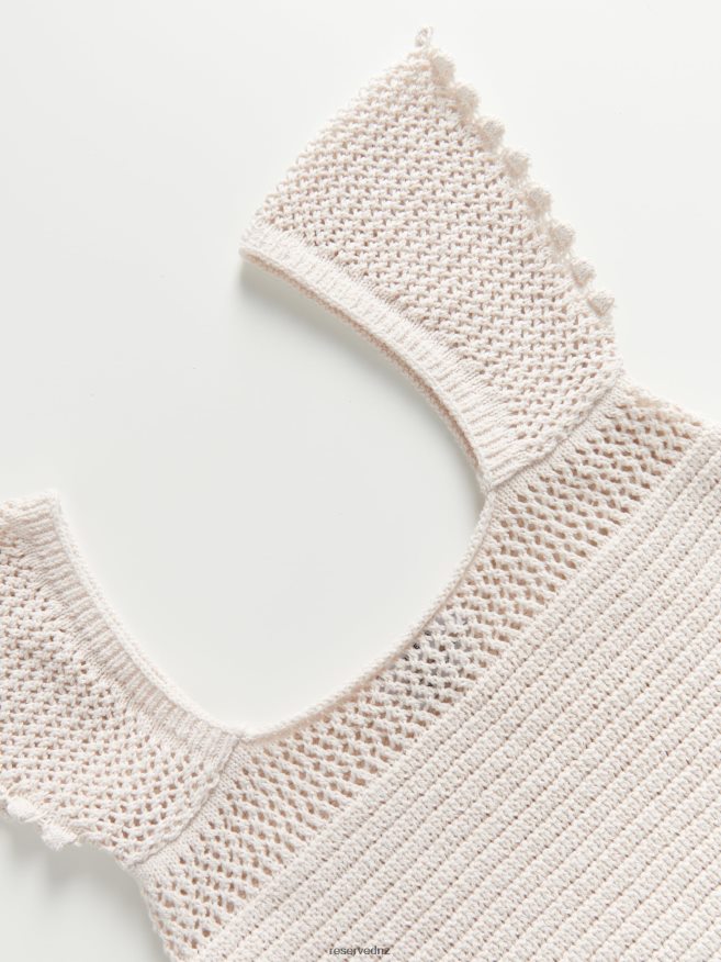 Reserved Women Jersey Crop Top P6H08T327 Apparel Nude