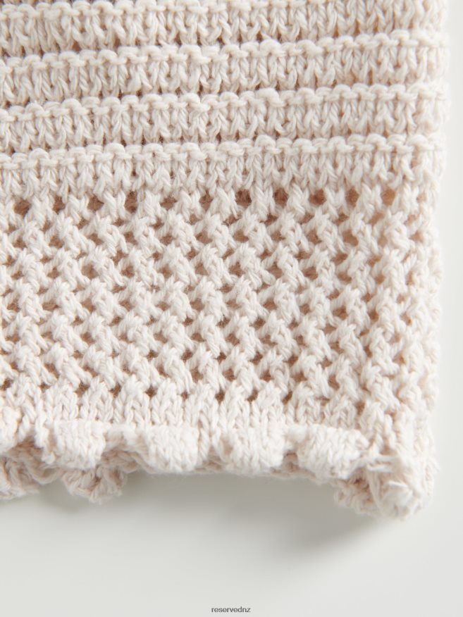 Reserved Women Jersey Crop Top P6H08T327 Apparel Nude