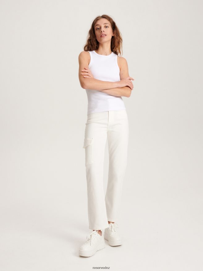 Reserved Women Knitted Top P6H08T218 Apparel White