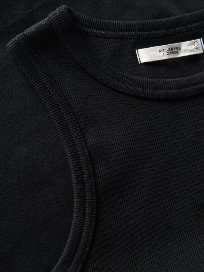 Reserved Women Knitted Top P6H08T456 Apparel Black