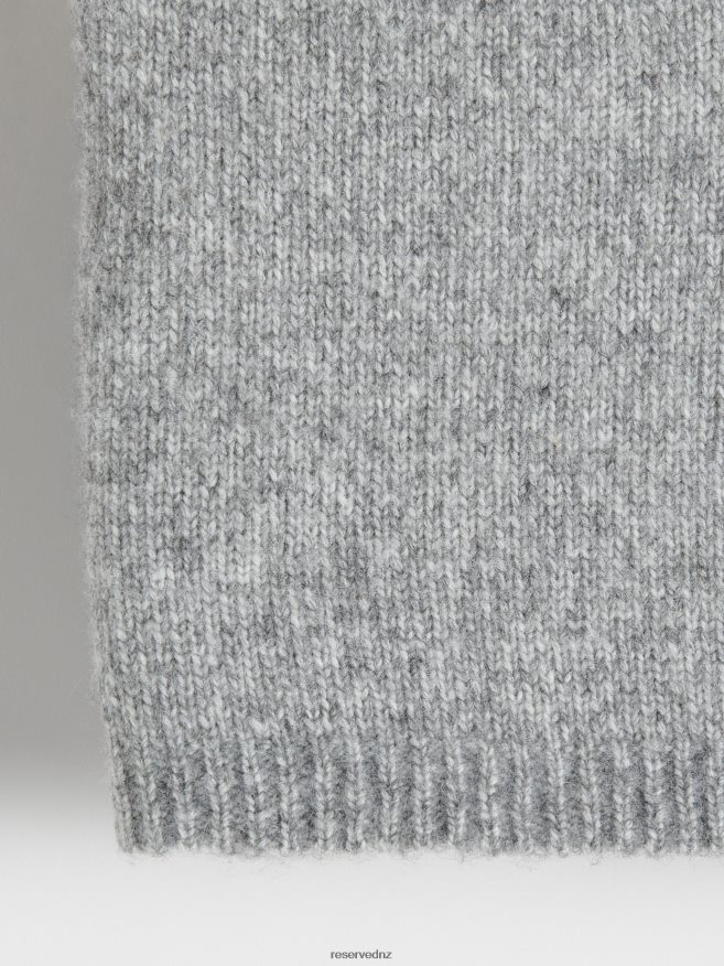 Reserved Women Knitted Top P6H08T497 Apparel Light Grey