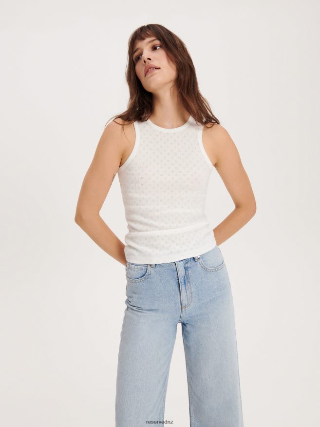 Reserved Women Openwork Top P6H08T374 Apparel White