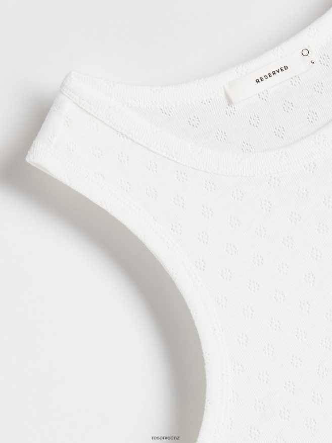 Reserved Women Openwork Top P6H08T374 Apparel White