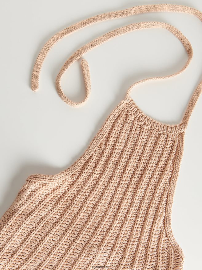 Reserved Women Organic Cotton Jersey Top P6H08T516 Apparel Coffee