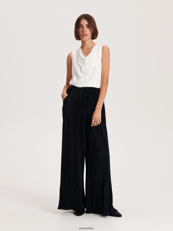 Reserved Women Satin Top P6H08T190 Apparel Cream