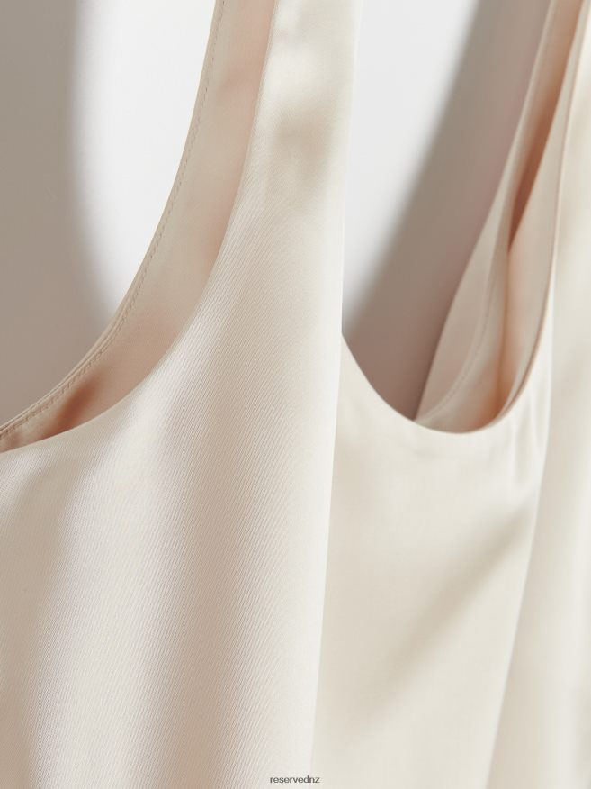 Reserved Women Satin Top P6H08T513 Apparel Beige