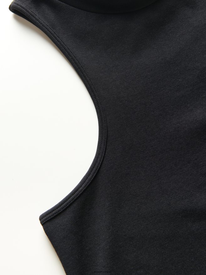 Reserved Women Seamless Jersey Crop Top P6H08T526 Apparel Black