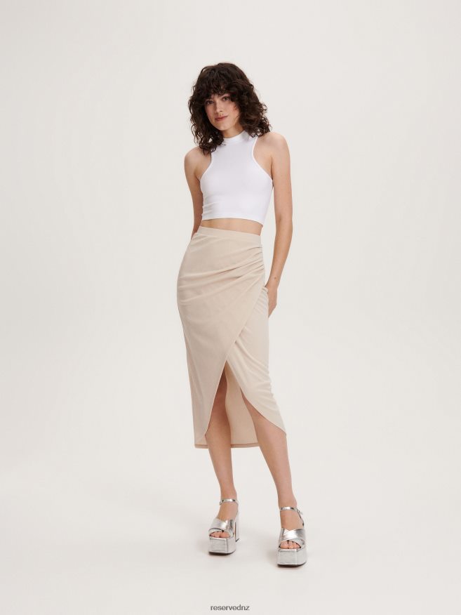 Reserved Women Seamless Jersey Crop Top P6H08T530 Apparel White