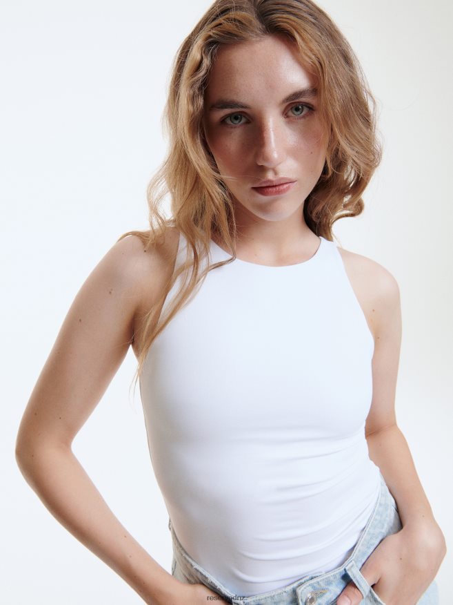 Reserved Women Slim Fit Body P6H08T435 Apparel White