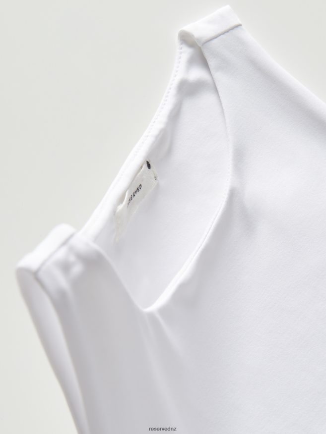 Reserved Women Slim Fit Body P6H08T435 Apparel White