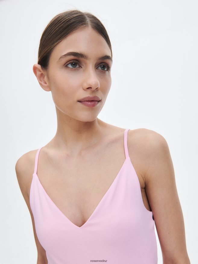 Reserved Women Slim Fit Body P6H08T522 Apparel Pastel Pink