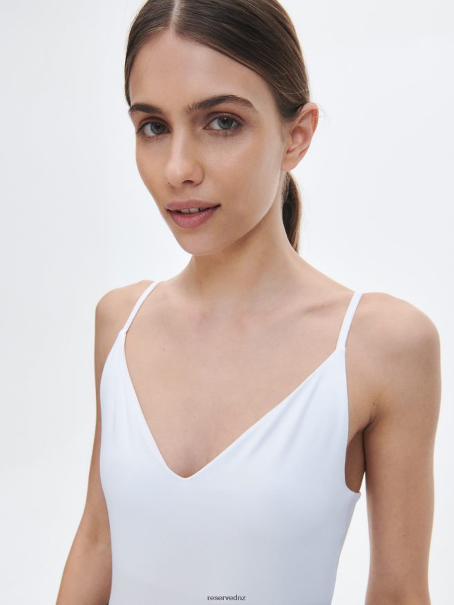 Reserved Women Slim Fit Body P6H08T531 Apparel White