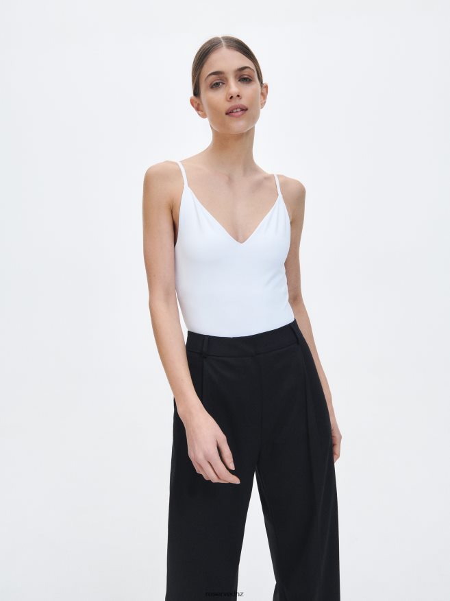 Reserved Women Slim Fit Body P6H08T531 Apparel White