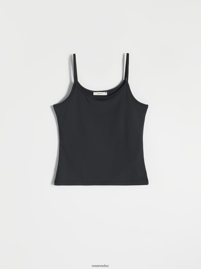 Reserved Women Slim Fit Top P6H08T469 Apparel Black