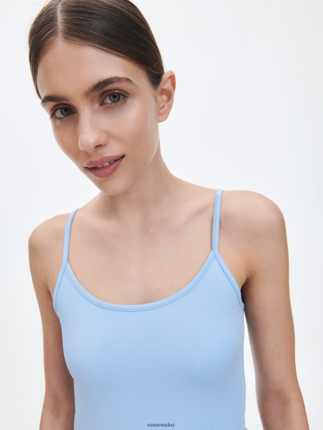 Reserved Women Slim Fit Top P6H08T471 Apparel Pale Blue
