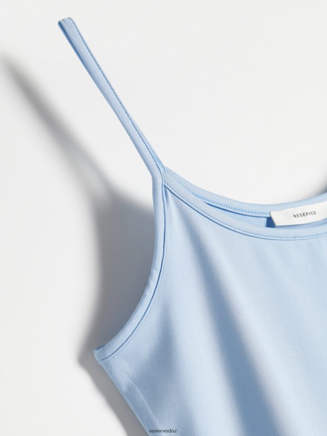 Reserved Women Slim Fit Top P6H08T471 Apparel Pale Blue