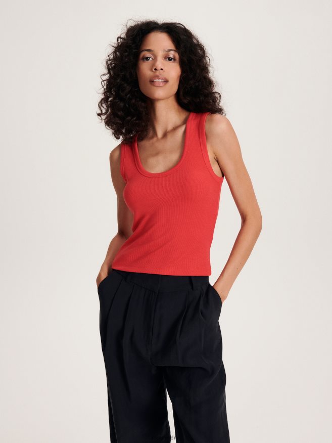 Reserved Women Viscose Blend Top P6H08T494 Apparel Red