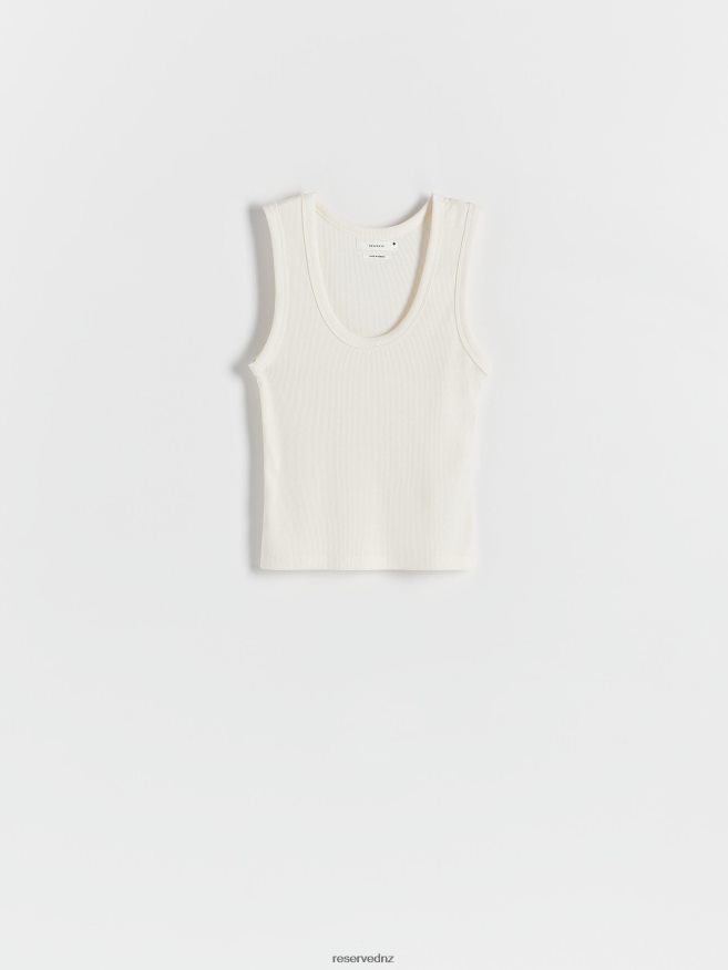 Reserved Women Viscose Blend Top P6H08T502 Apparel Cream