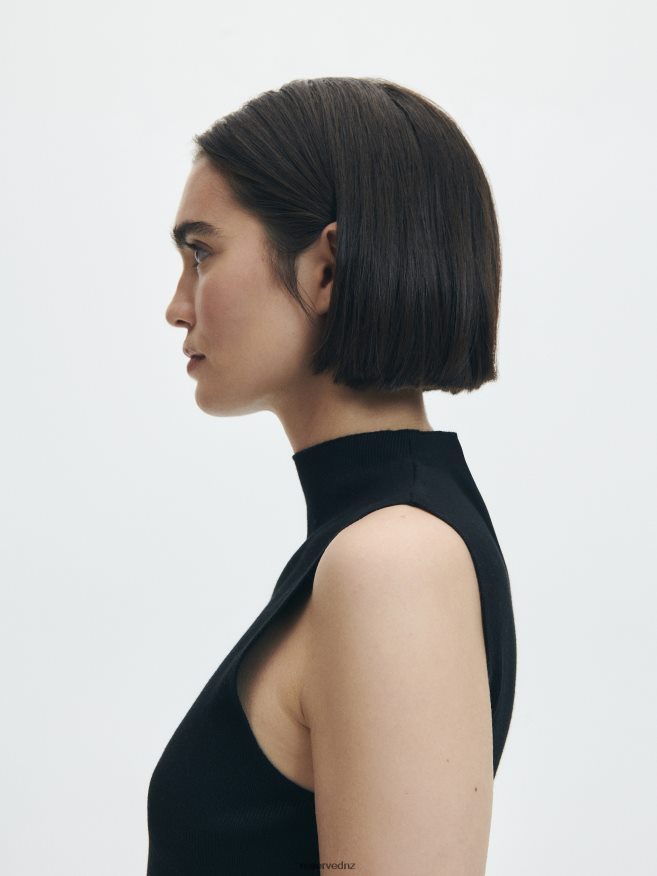 Reserved Women Viscose Rich Top P6H08T276 Apparel Black