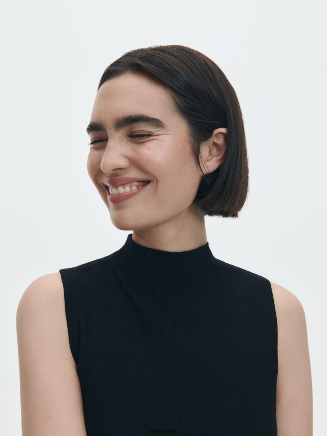 Reserved Women Viscose Rich Top P6H08T276 Apparel Black