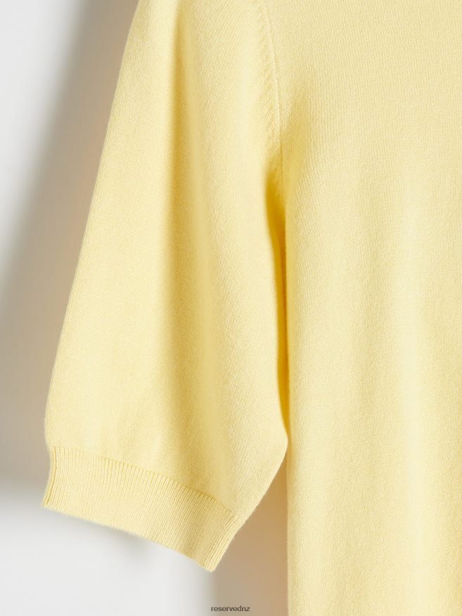 Reserved Women Viscose Rich Top P6H08T308 Apparel Light Yellow