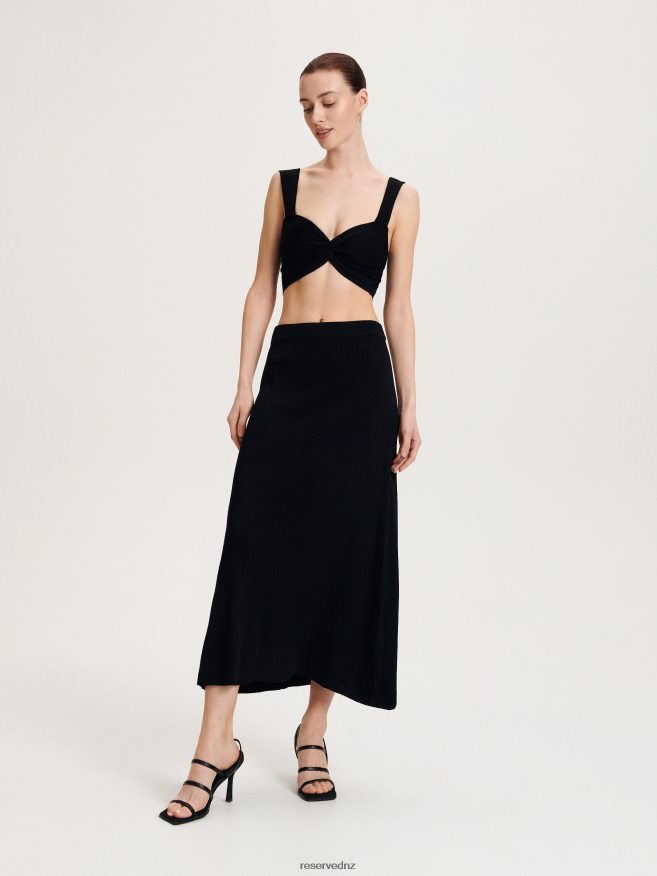 Reserved Women Viscose Rich Top P6H08T326 Apparel Black