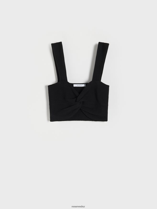 Reserved Women Viscose Rich Top P6H08T326 Apparel Black