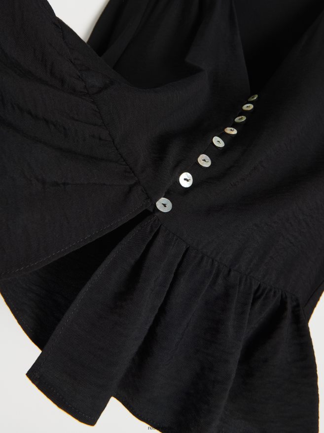 Reserved Women Viscose Rich Top P6H08T349 Apparel Black