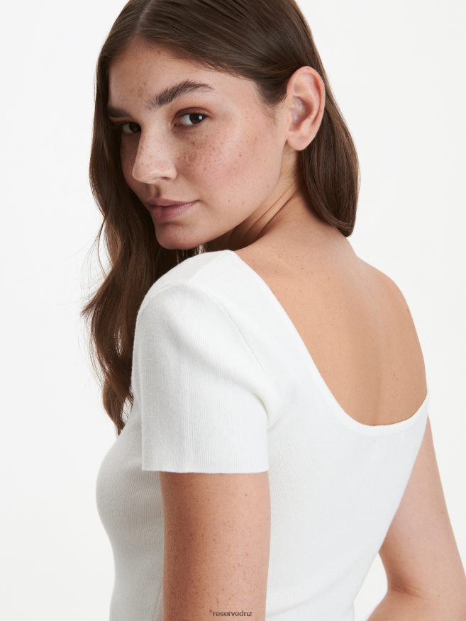 Reserved Women Viscose Rich Top P6H08T358 Apparel Cream