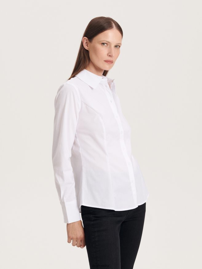 Reserved Women Cotton Shirt P6H08T189 Apparel White
