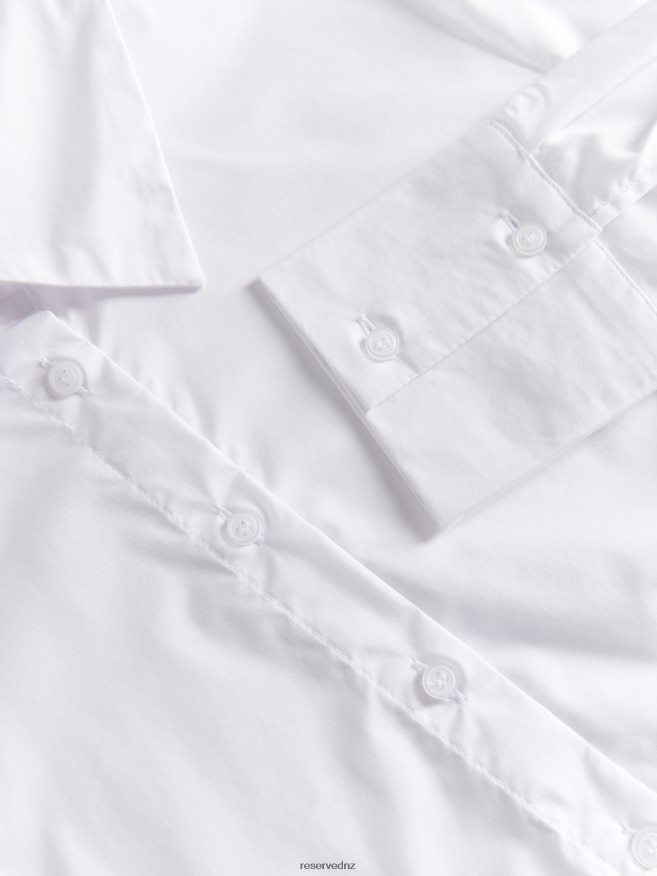Reserved Women Cotton Shirt P6H08T189 Apparel White