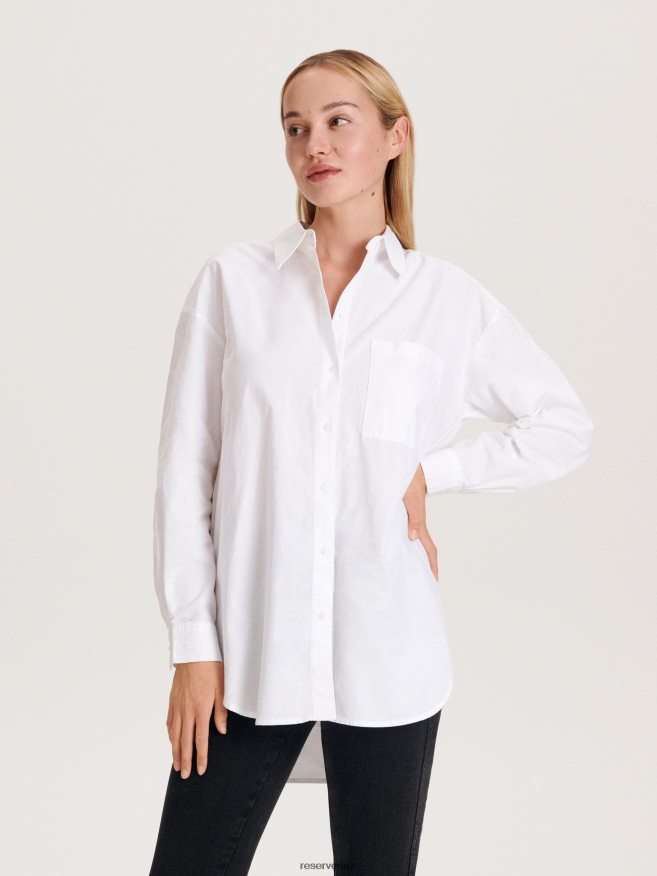 Reserved Women Cotton Shirt P6H08T295 Apparel White