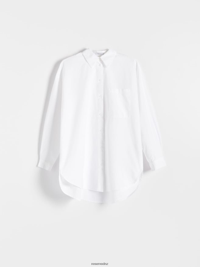 Reserved Women Cotton Shirt P6H08T295 Apparel White