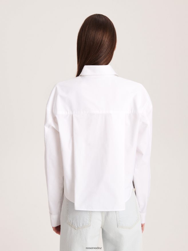 Reserved Women Cotton Shirt P6H08T303 Apparel White