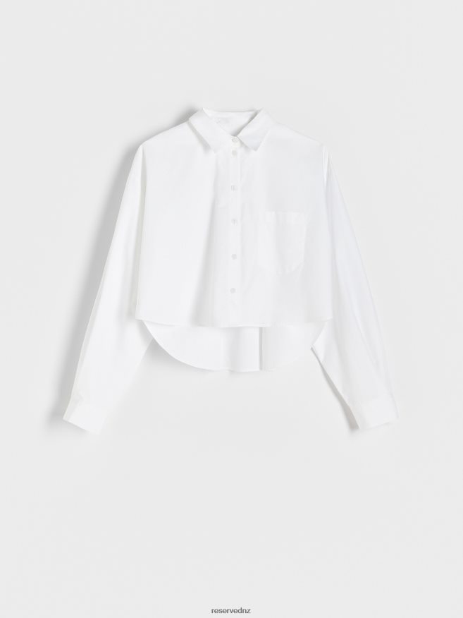 Reserved Women Cotton Shirt P6H08T303 Apparel White