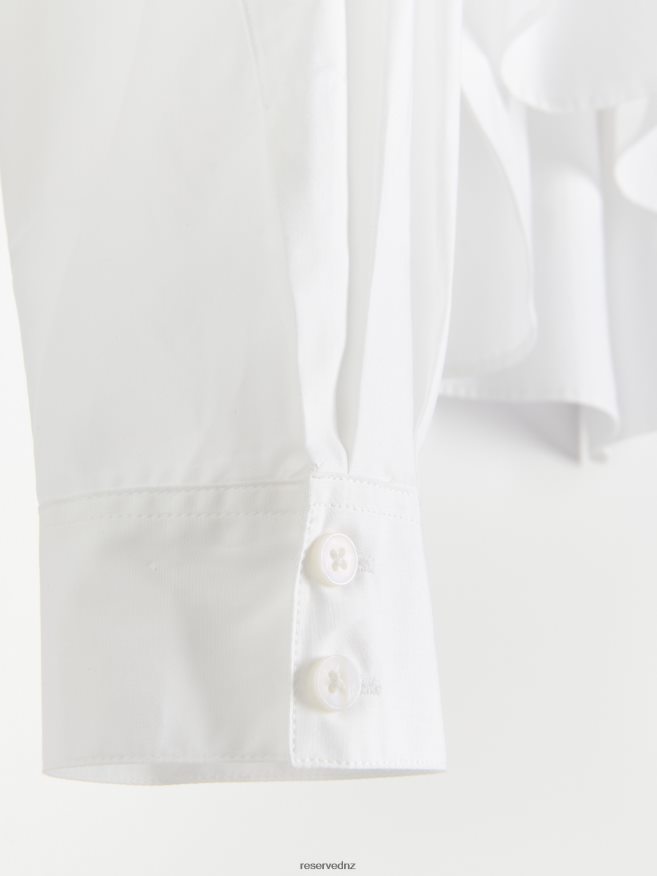 Reserved Women Cotton Shirt P6H08T303 Apparel White